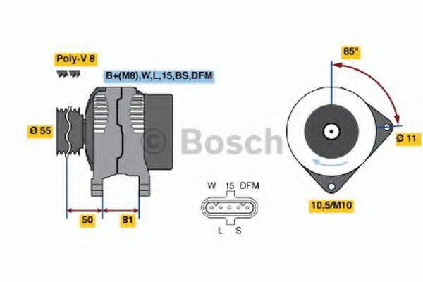 BOSCH 0124555006 Генератор