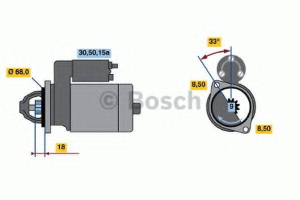 BOSCH 0986010040 Стартер