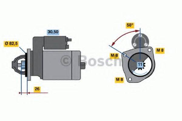 BOSCH 0986010290 Стартер