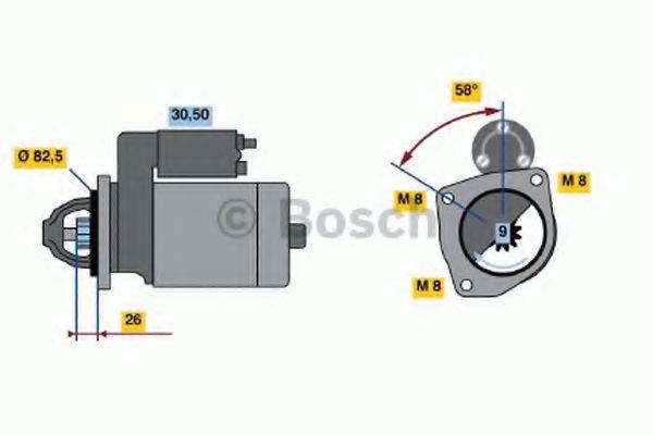 BOSCH 0986010880 Стартер