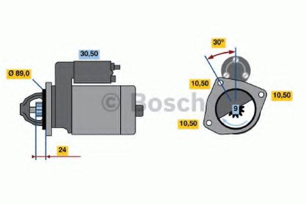 BOSCH 0986011030 Стартер