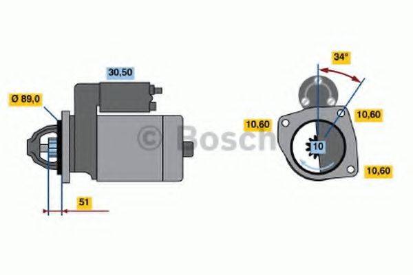 BOSCH 0986011380 Стартер