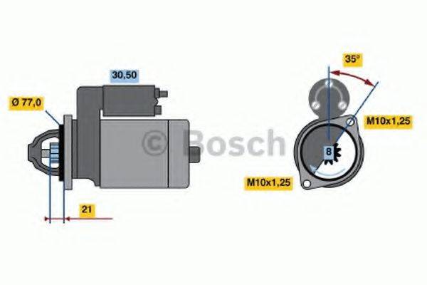 BOSCH 0986012301 Стартер