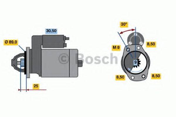 BOSCH 0986013811 Стартер