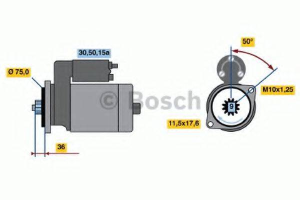 BOSCH 0986014041 Стартер