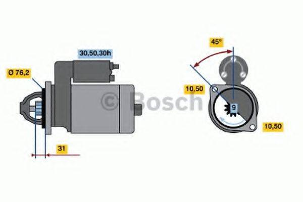 BOSCH 0986015050 Стартер