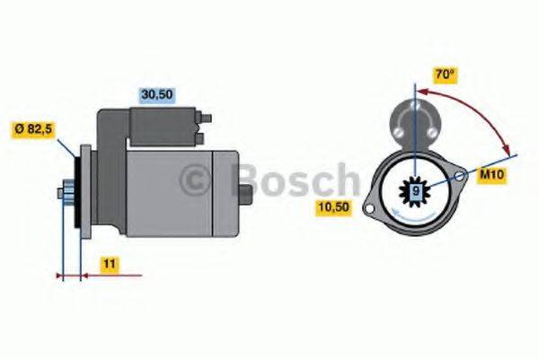 BOSCH 0986015021 Стартер