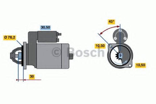 BOSCH 0986015701 Стартер