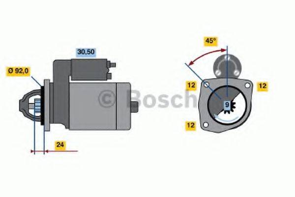 BOSCH 0986016210 Стартер