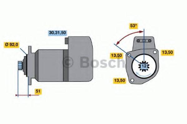 BOSCH 0986017050 Стартер