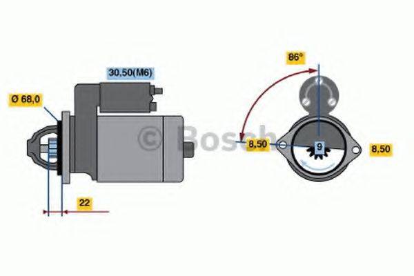 BOSCH 0986018350 Стартер