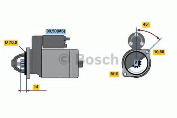 BOSCH 0986018621 Стартер