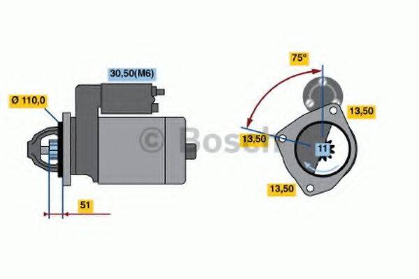 BOSCH 0986018780 Стартер