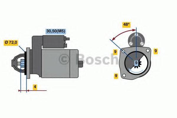 BOSCH 0986020091 Стартер