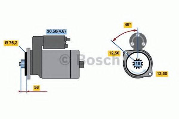 BOSCH 0986020220 Стартер