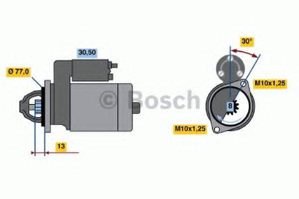 BOSCH 0986020411 Стартер