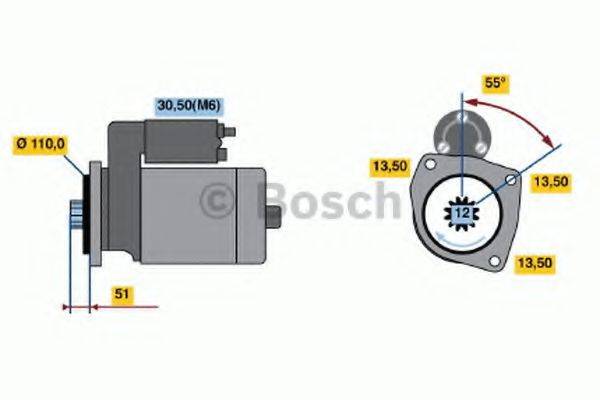 BOSCH 0986021490 Стартер