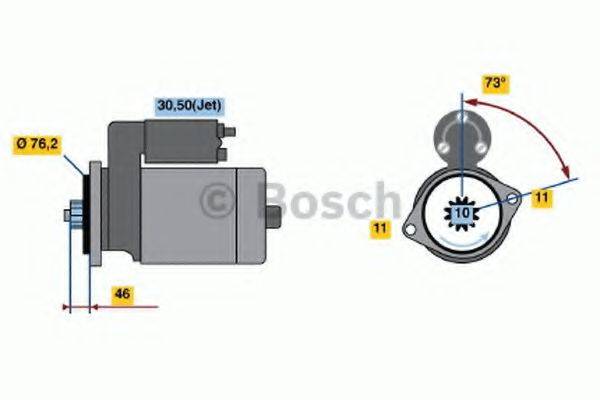 BOSCH 0986022290 Стартер