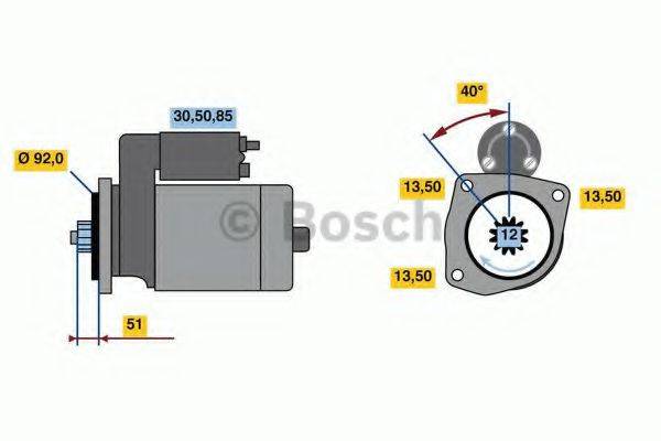 BOSCH 0986022640 Стартер