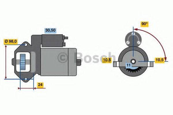 BOSCH 0986023610 Стартер