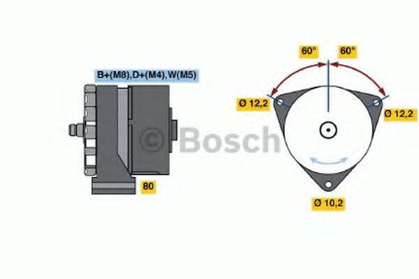 BOSCH 0120468137 Генератор