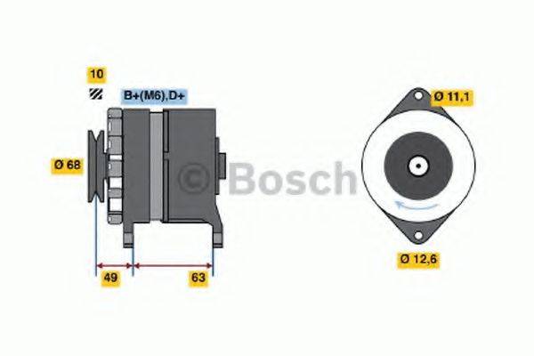 BOSCH 0986030970 Генератор