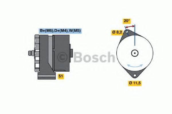 BOSCH 0986032710 Генератор