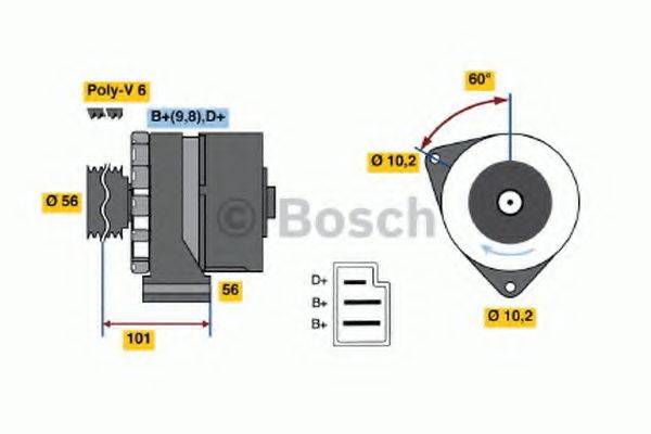 BOSCH 0120489324 Генератор