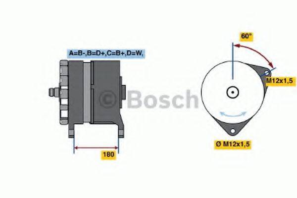 BOSCH 0120689504 Генератор