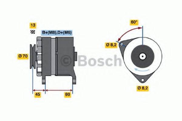 BOSCH 0986035810 Генератор