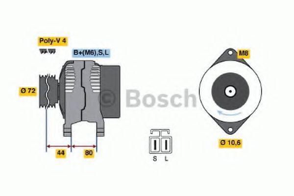 BOSCH 0986037061 Генератор