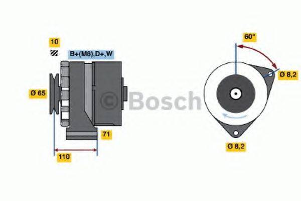 BOSCH 0986037880 Генератор