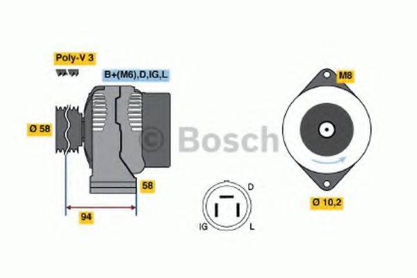 BOSCH 0986038561 Генератор