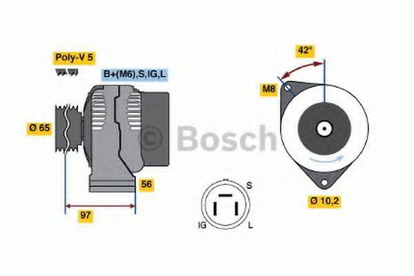 BOSCH 0986038591 Генератор