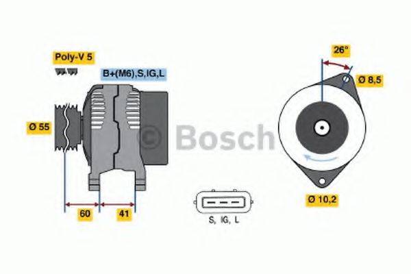 BOSCH 0123325012 Генератор