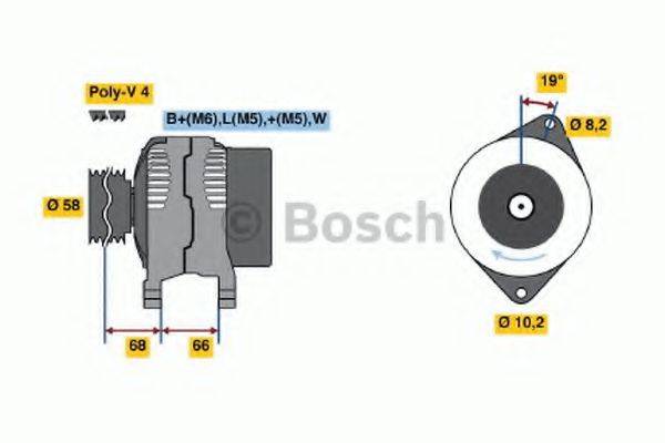 BOSCH 0986040101 Генератор