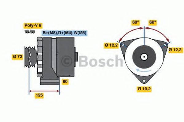 BOSCH 0986040260 Генератор