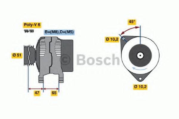 BOSCH 0123110007 Генератор