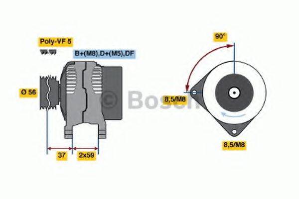 BOSCH 0123515003 Генератор