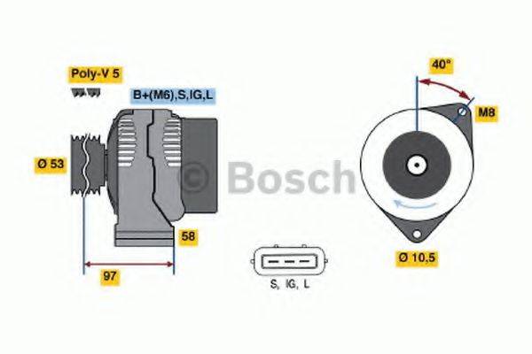 BOSCH 0123325013 Генератор