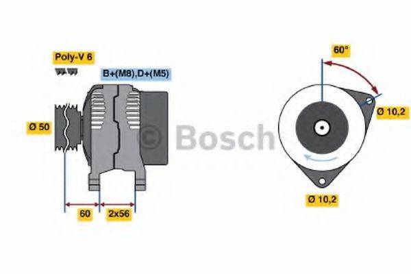 BOSCH 0123500008 Генератор