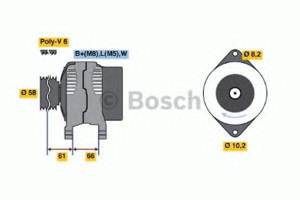 BOSCH 0986042041 Генератор