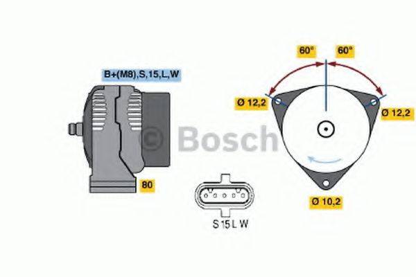 BOSCH 0123325500 Генератор