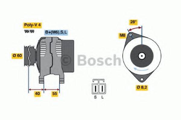 BOSCH 0986042871 Генератор