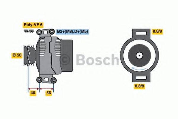 BOSCH 0986043660 Генератор