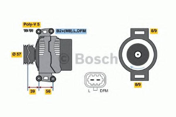 BOSCH 0124415025 Генератор