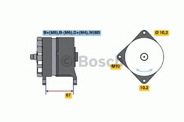 BOSCH 0986044070 Генератор