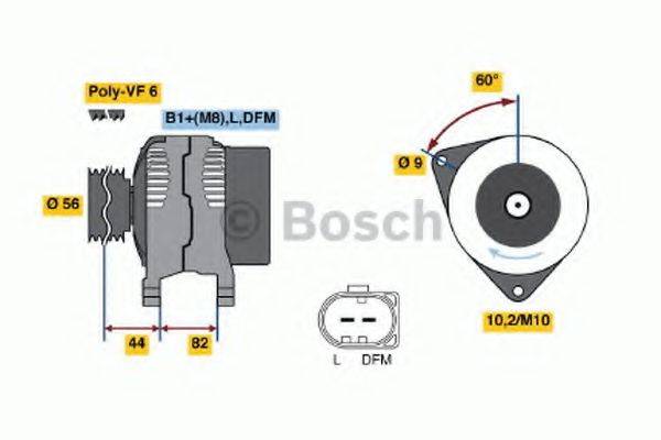 BOSCH 0124325020 Генератор