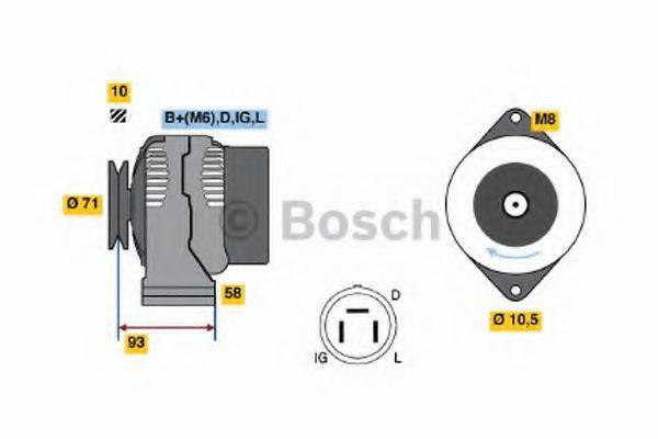 BOSCH 0986045081 Генератор