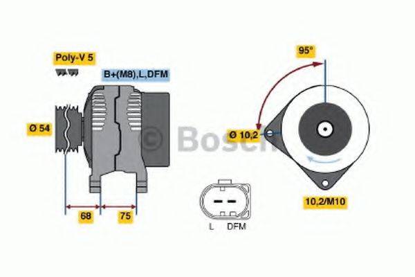 BOSCH 0986045251 Генератор